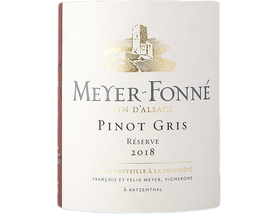 DOMAINE MEYER FONNE ALSACE PINOT GRIS RESERVE 2018