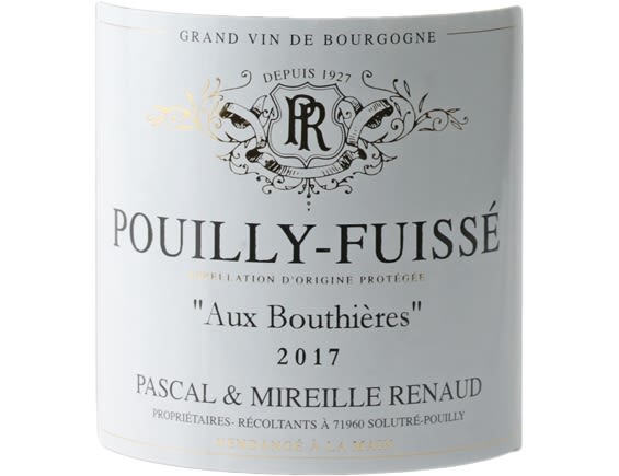 DOMAINE PASCAL RENAUD POUILLY FUISSE AUX BOUTHIERES BLANC 2017