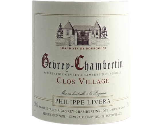 DOMAINE PHILIPPE LIVERA CLOS VILLAGE MAGNUM GEVREY-CHAMBERTIN VILLAGE ROUGE 2015