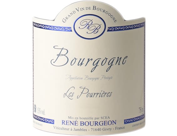 DOMAINE RENE BOURGEON LES POURRIERES BOURGOGNE PINOT NOIR ROUGE 2018