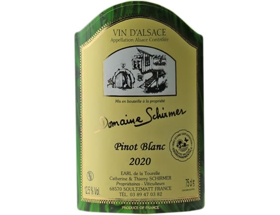 DOMAINE SCHIRMER ALSACE PINOT BLANC BLANC 2020