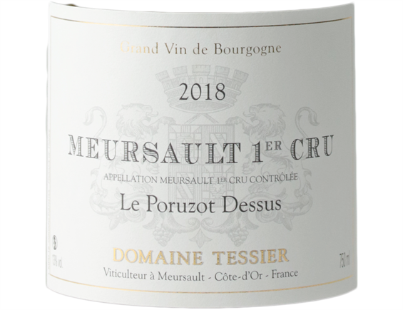 DOMAINE TESSIER MEURSAULT 1ER CRU LE PORUSOT BLANC 2018