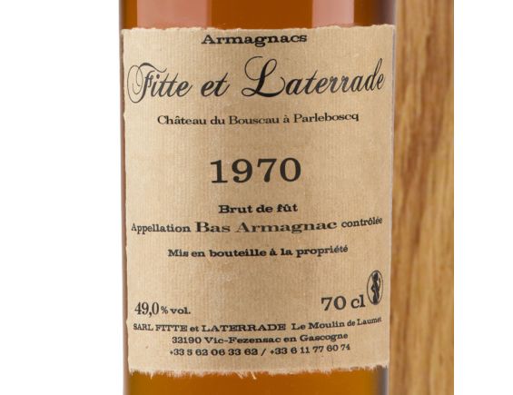 FITTE ET LATERRADE FITTE ET LATERRADE ARMAGNAC MILLÉSIME 1970 70 CL 1970