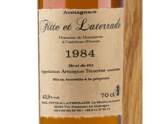 FITTE ET LATERRADE FITTE ET LATERRADE ARMAGNAC MILLÉSIME 1984 70 CL 1984