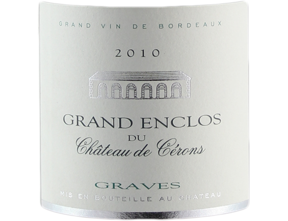 GRAND ENCLOS DU CHATEAU DE CERONS GRAVES BLANC 2010