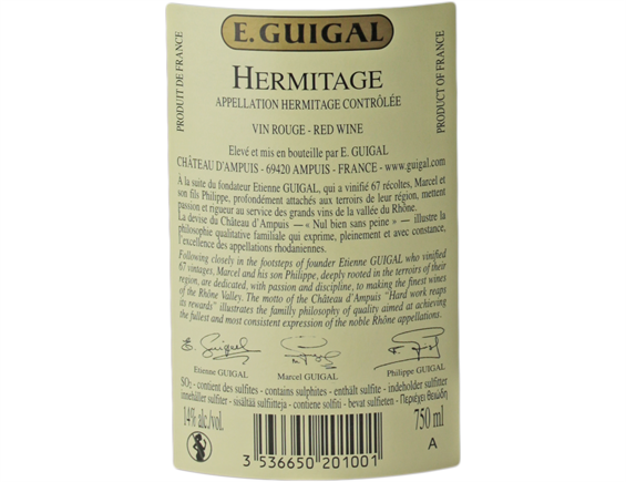 HERMITAGE ROUGE 2016 - MAISON GUIGAL
