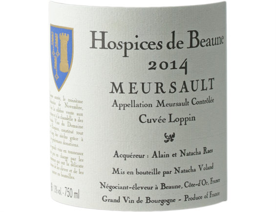 HOSPICES DE BEAUNE MEURSAULT CUVEE LOPPIN BLANC 2014