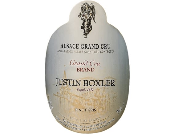 JUSTIN BOXLER ALSACE GRAND CRU BRAND PINOT GRIS BLANC 2016