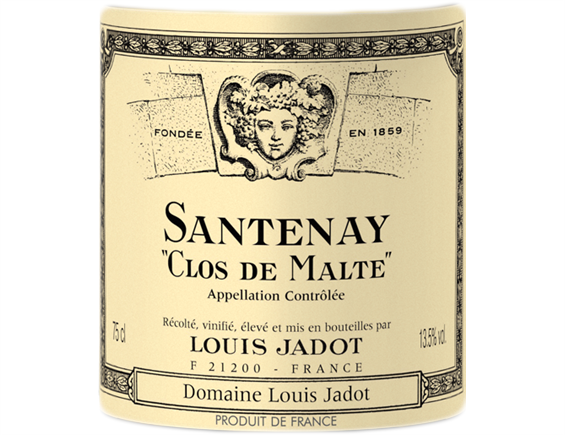 LOUIS JADOT CLOS DE MALTE SANTENAY BLANC 2017