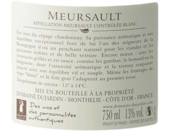 MAISON DUJARDIN MEURSAULT BLANC 2018