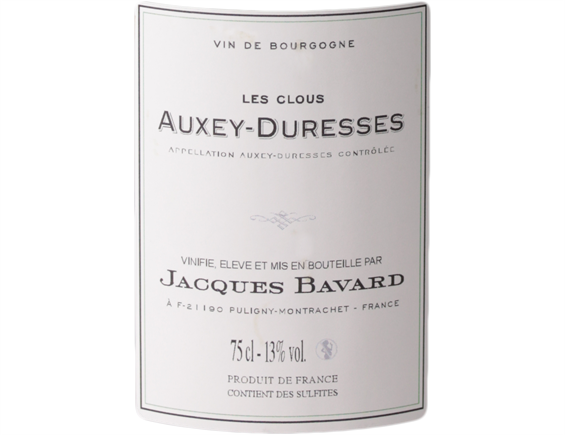 MAISON JACQUES BAVARD LES CLOUS AUXEY-DURESSES BLANC 2017