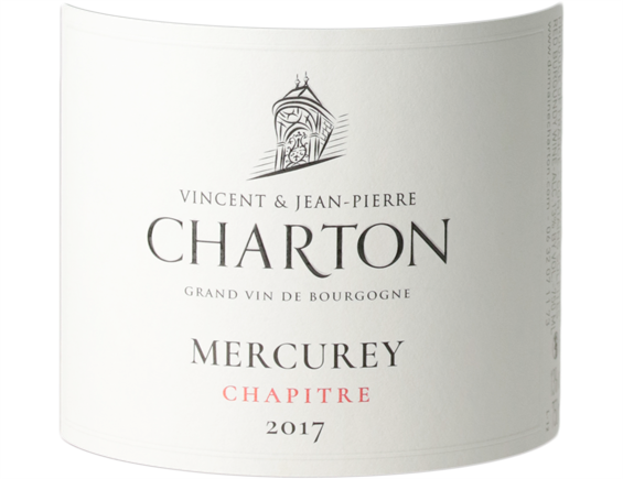 MERCUREY CHAPITRE ROUGE 2017 - DOMAINE CHARTON