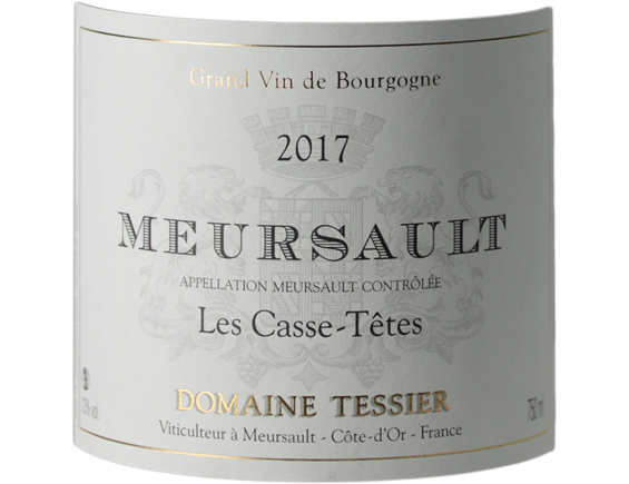 MEURSAULT LES CASSE-TÊTES BLANC 2017 - DOMAINE TESSIER