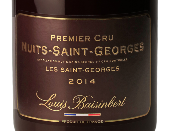 NUITS-SAINT-GEORGES PREMIER CRU LES SAINTS-GEORGES ROUGE 2014 - LOUIS BAISINBERT