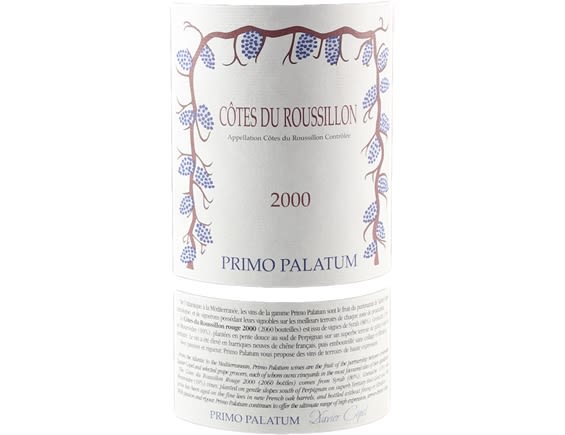 PRIMO PALATUM COTES DU ROUSSILLON ROUGE 2000