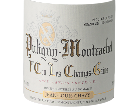 PULIGNY-MONTRACHET 1ER CRU CHAMP GAIN BLANC 2017 - DOMAINE JEAN-LOUIS CHAVY