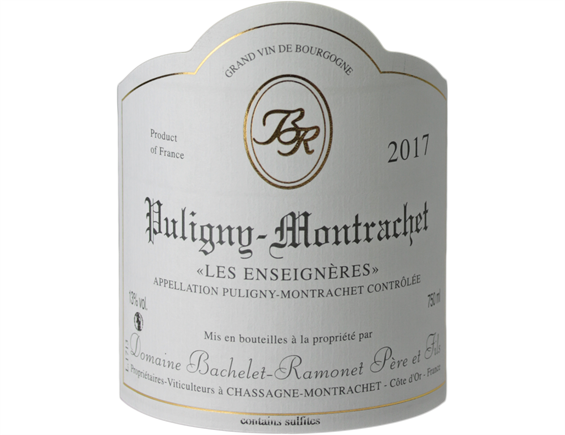 PULIGNY-MONTRACHET LES ENSEIGNIERES BLANC 2017 - DOMAINE BACHELET-RAMONET