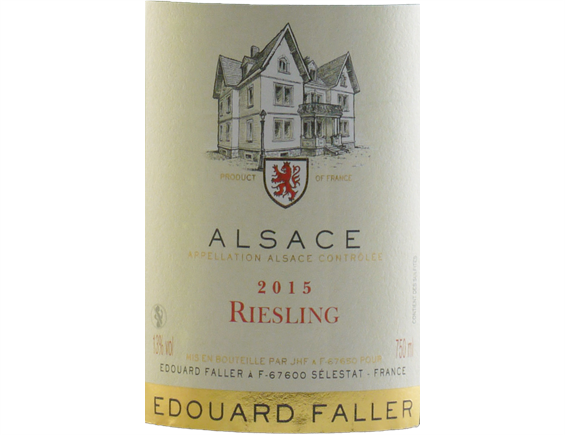 RIESLING ALSACE BLANC 2015 - DOMAINE EDOUARD FALLER