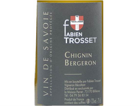 VIN DE SAVOIE CHIGNIN BERGERON "FABIEN TROSSET" BLANC 2018 - MAISON PERRET