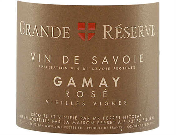 VIN DE SAVOIE GRANDE RÉSERVE GAMAY ROSÉ 2018 - MAISON PERRET