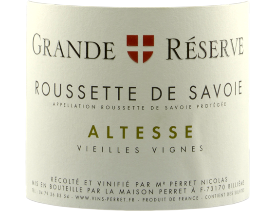 VIN DE SAVOIE GRANDE RÉSERVE ROUSSETTE DE SAVOIE ALTESSE BLANC 2018 - MAISON PERRET