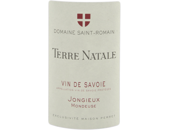 VIN DE SAVOIE MONDEUSE CRU JONGIEUX "TERRE NATALE" ROUGE 2017 - DOMAINE SAINT-ROMAIN