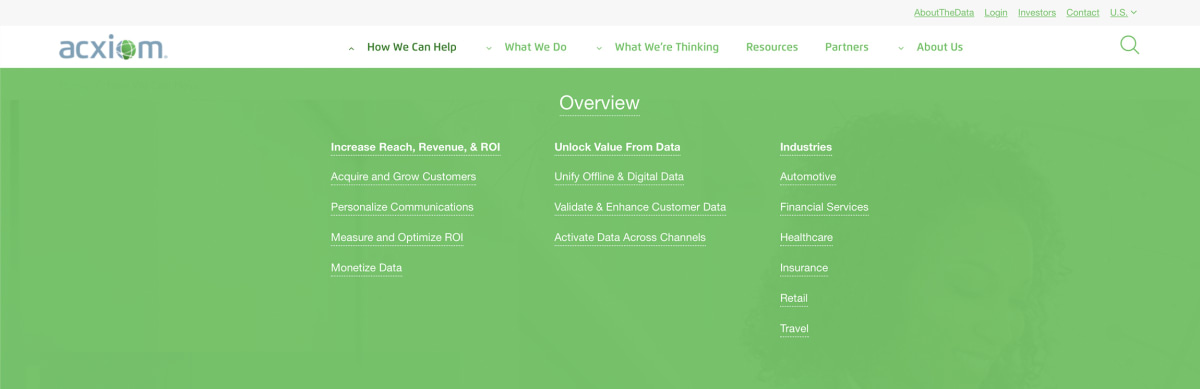 Acxiom navigation How We Can Help