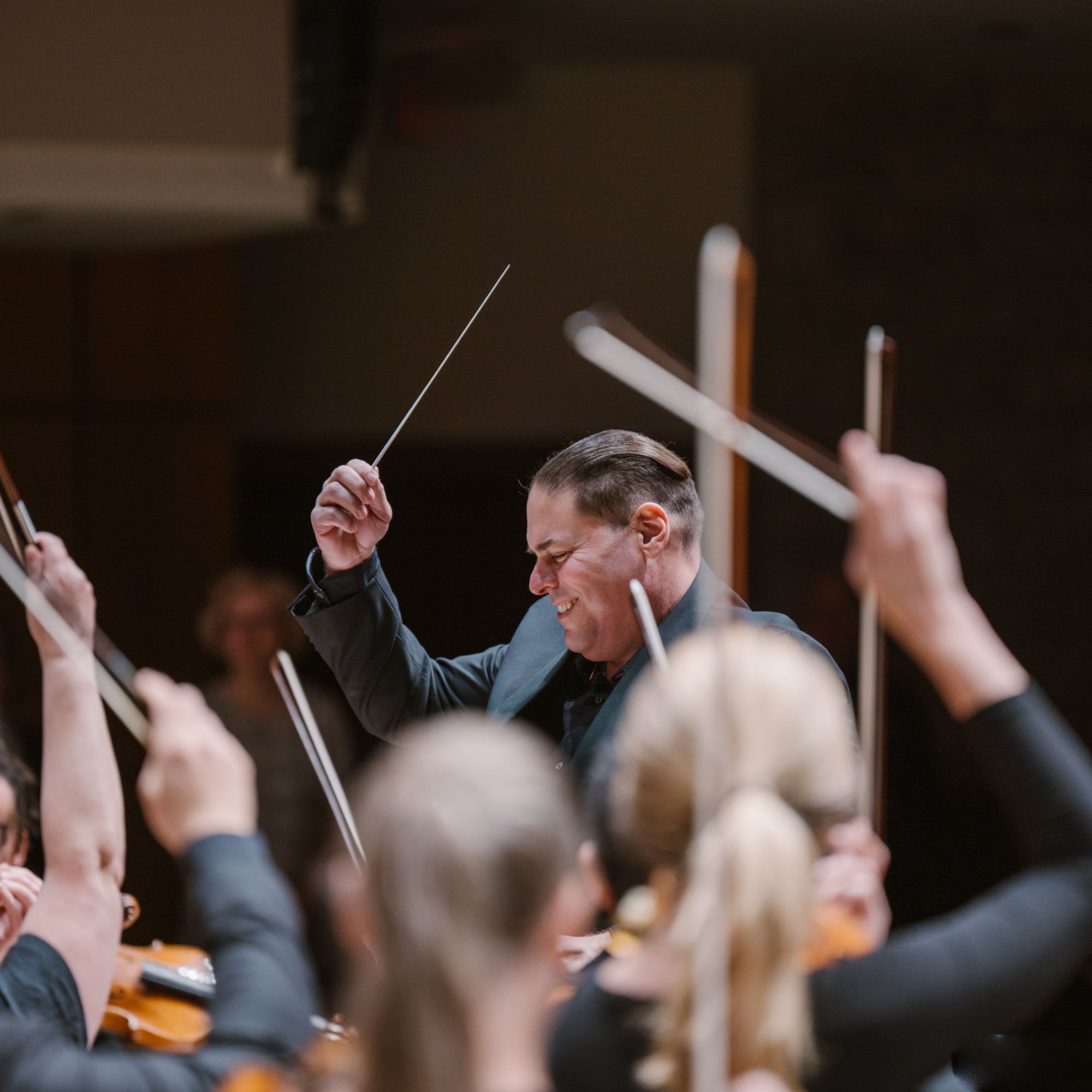 ESO Music Director Jean-Marie Zeitouni Conducting a Concert