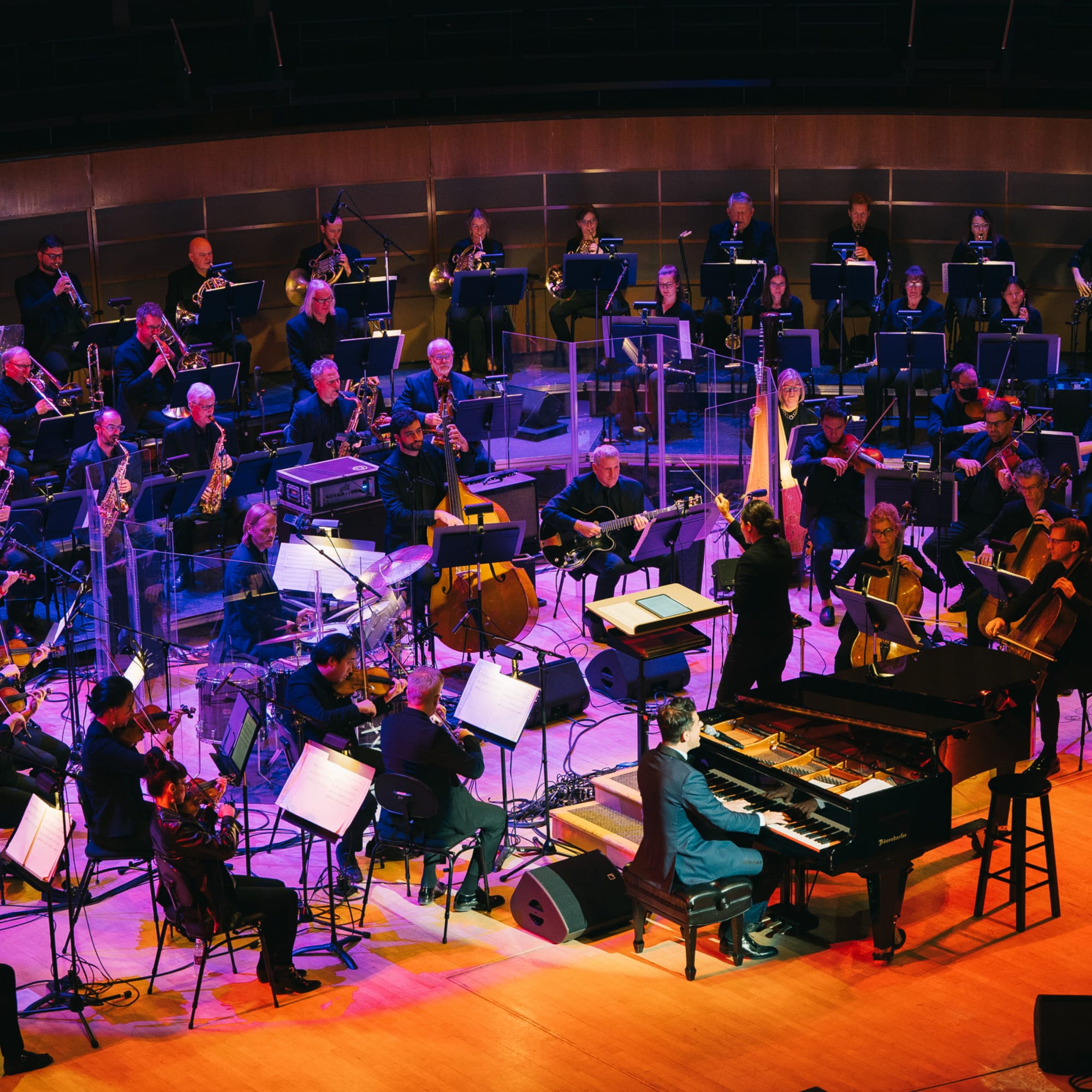 ESO On Winspear Stage Alongside A Piano Soloist