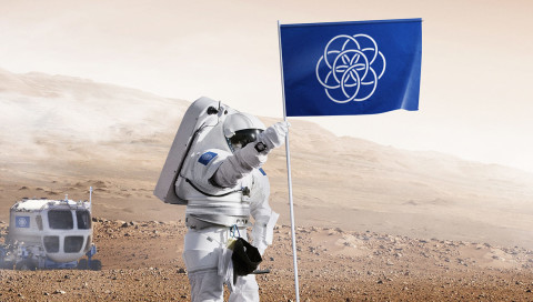 Mit dieser Flagge könnte die Menschheit auf fremden Planeten landen