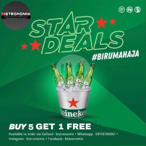 HEINEKEN BOTOL BUY 5 GET 1 HEINEKEN BOTOL BUY 5 GET 1