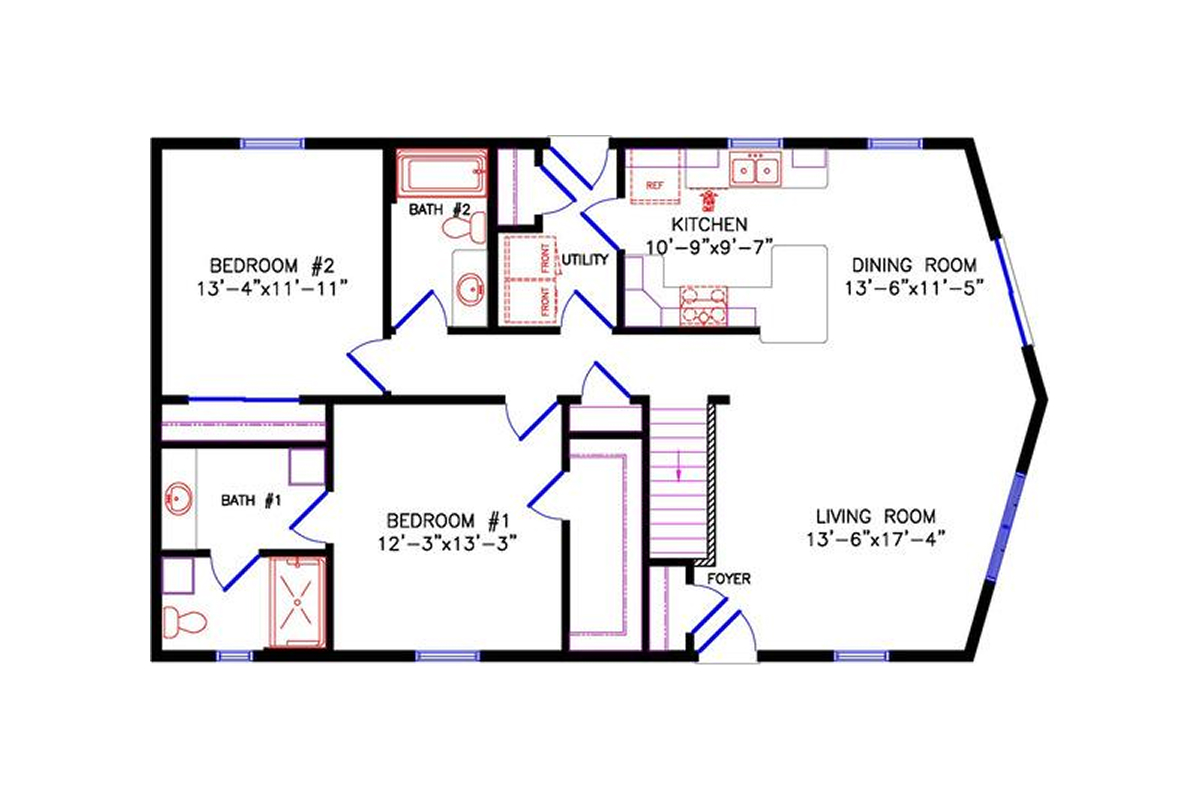 1931 Northwood Cottage floor plan