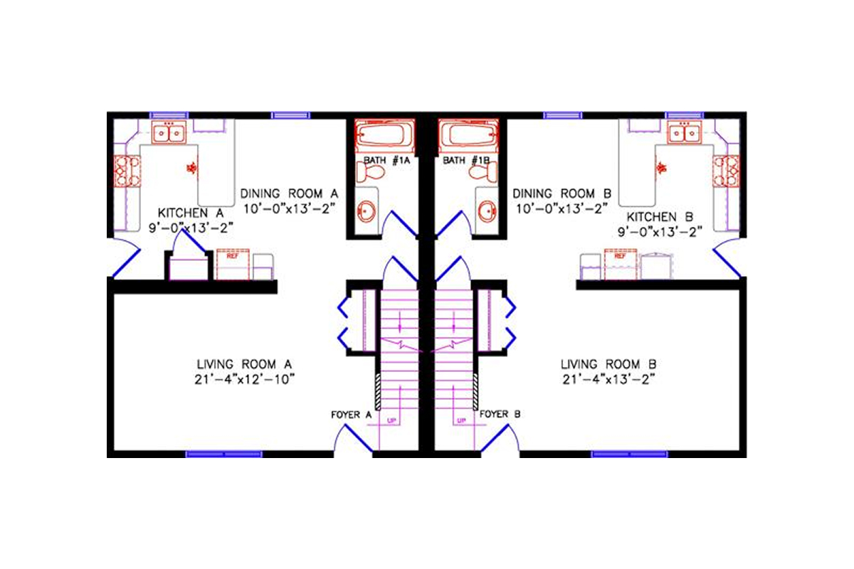 2620 Duplex floor plan