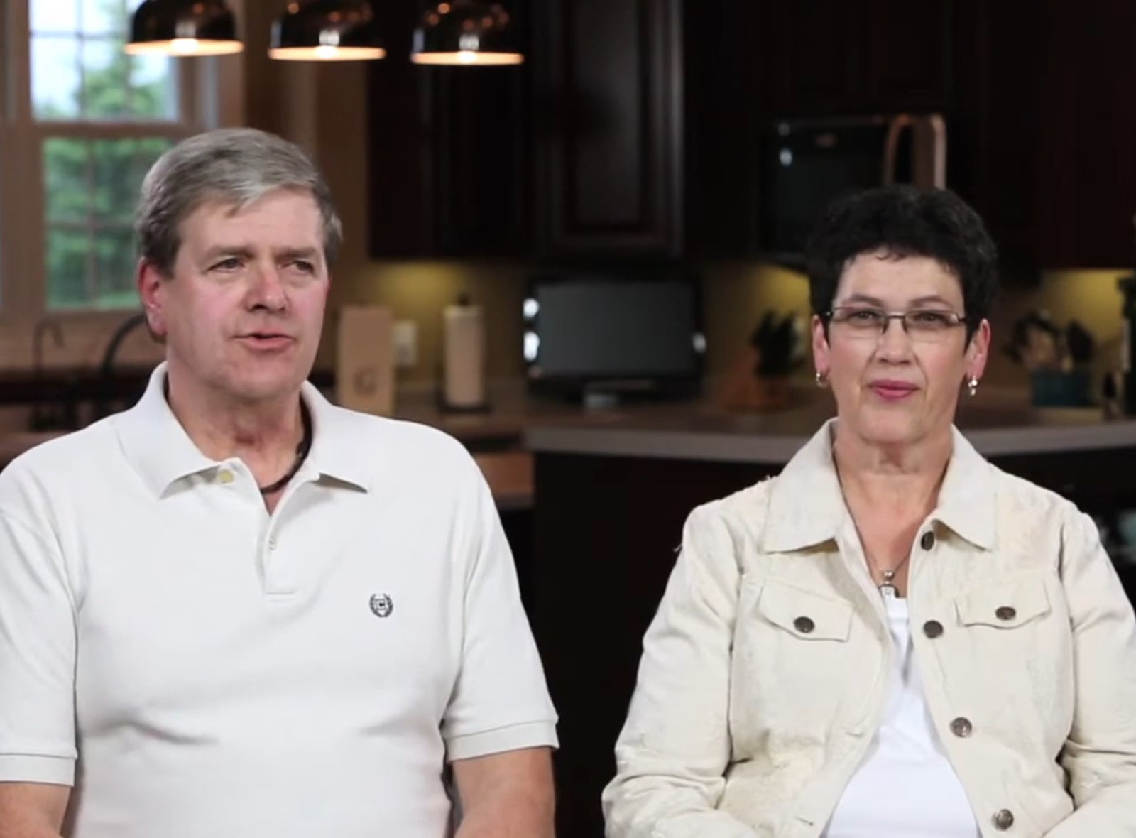 Steve and Randy Gorder in dining room of their custom built ranch