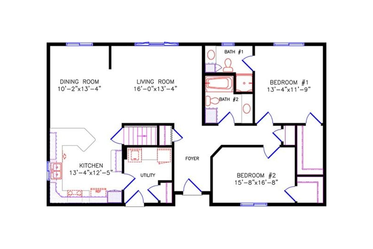 1920 Northwood Cottage floor plan