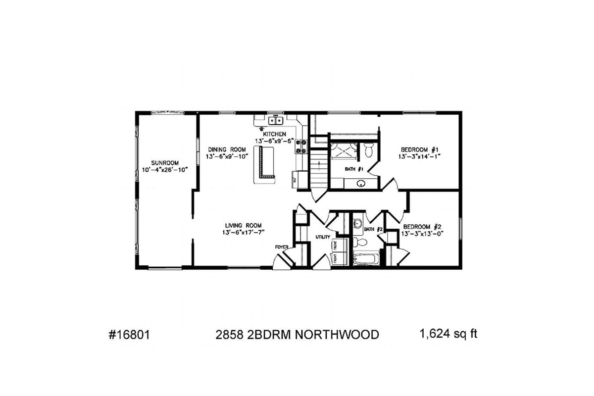 1940 Northwood Cottage floor plan