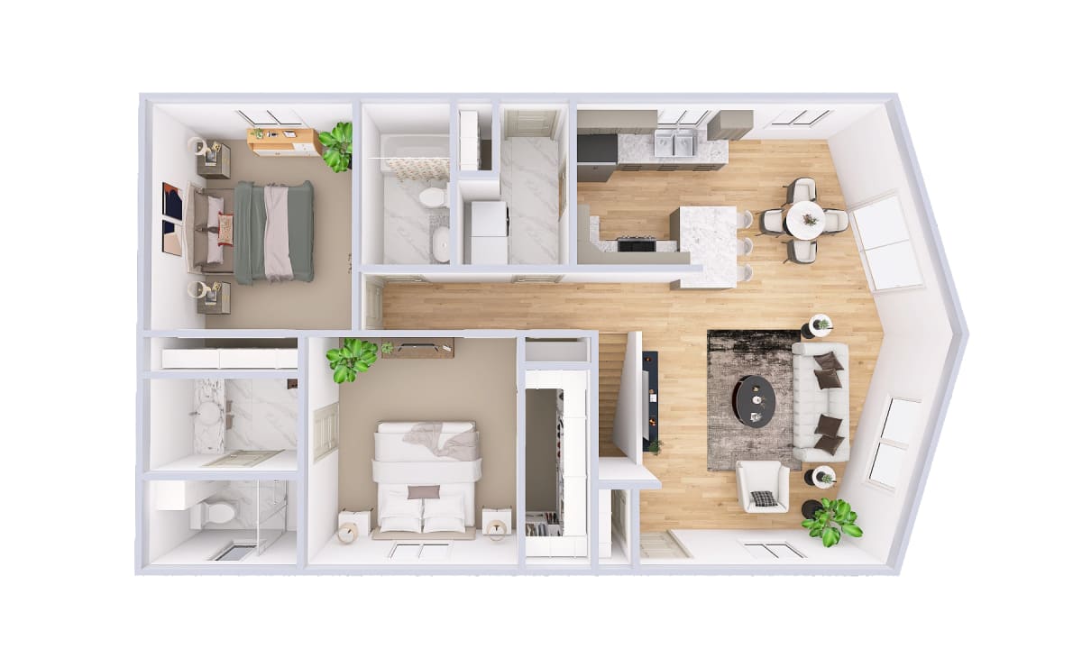 1931 Northwood Cottage 3d floor plan