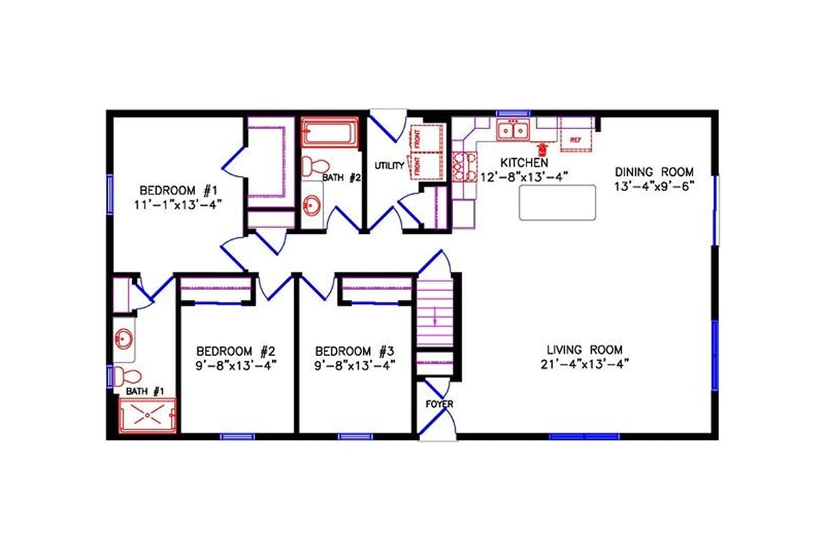 1936 Northwood Cottage floor plan