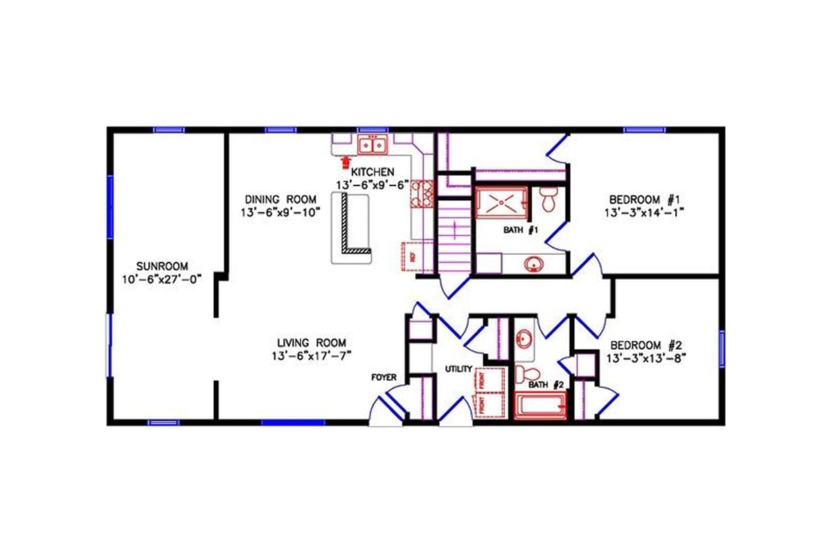 1940 Northwood Cottage floor plan
