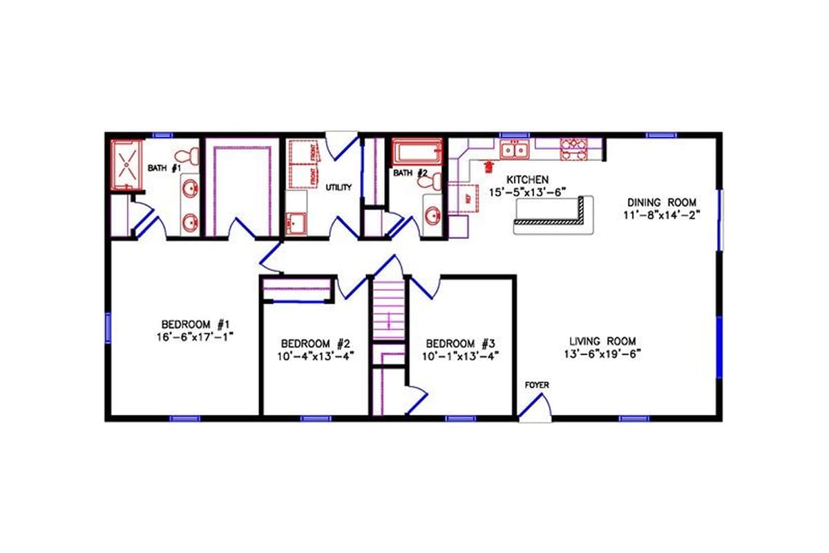 2002 Lakewood Cottage floor plan