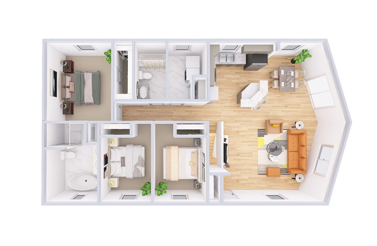 2025 Lakewood Cottage 3D floor plan