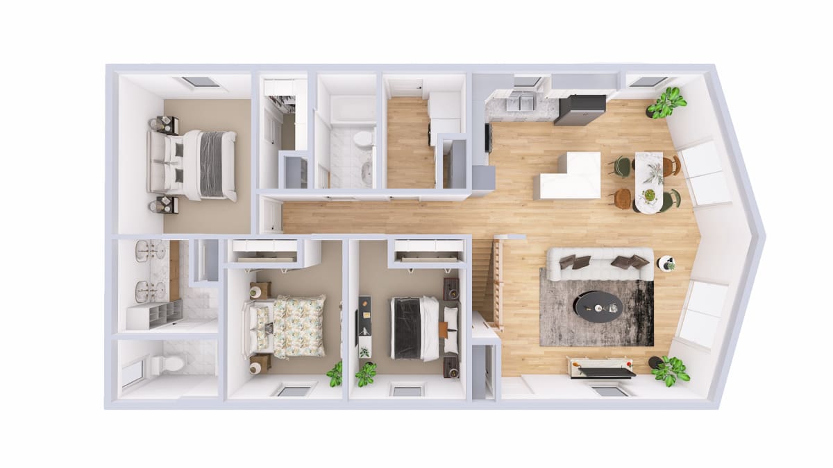 2026 Lakewood Cottage 3D floor plan