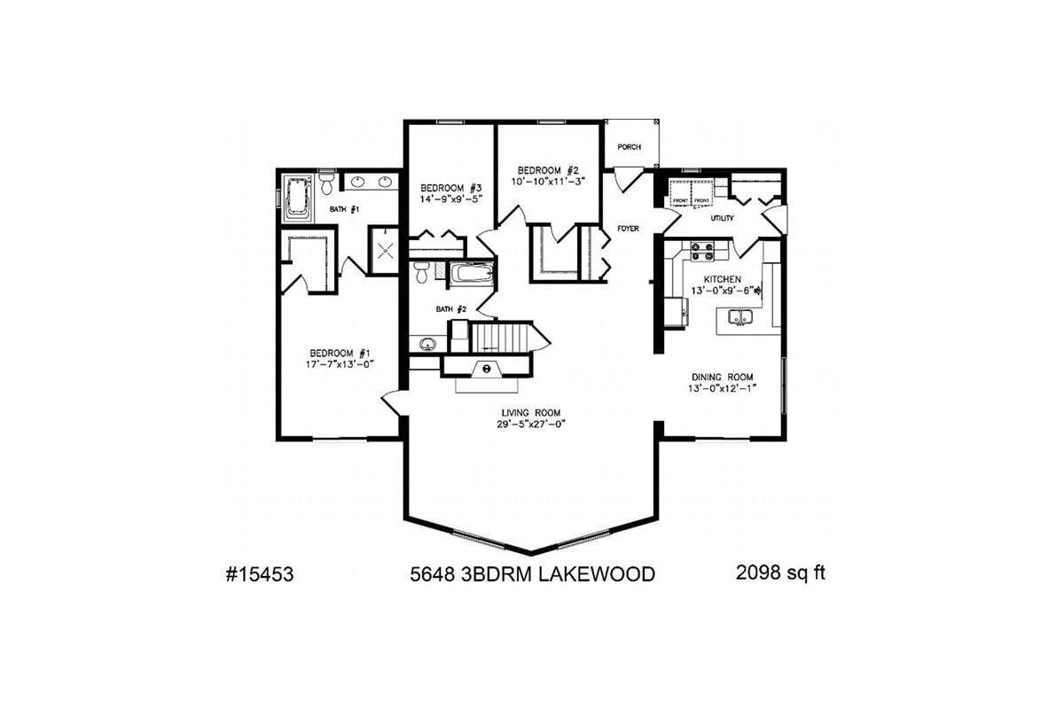 2060 Lakewood Cottage floor plan