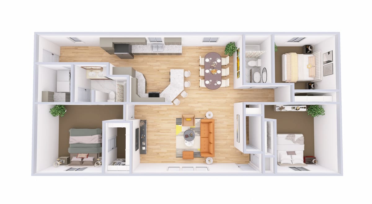 2251 Brookdale 3D floor plan