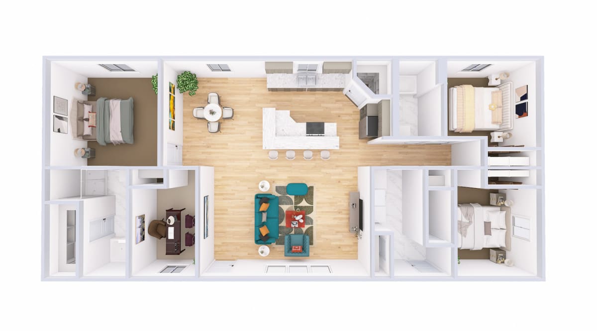 2335 Brookdale 3D floor plan