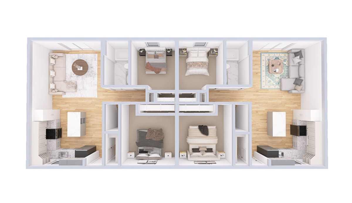 2685 Duplex main level floor plan