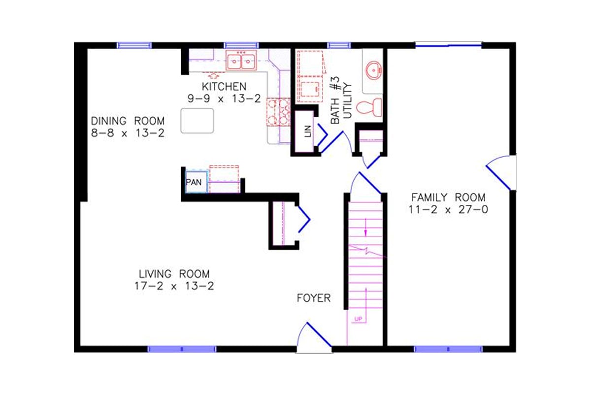 3830 Thomasville Colonial floor plan