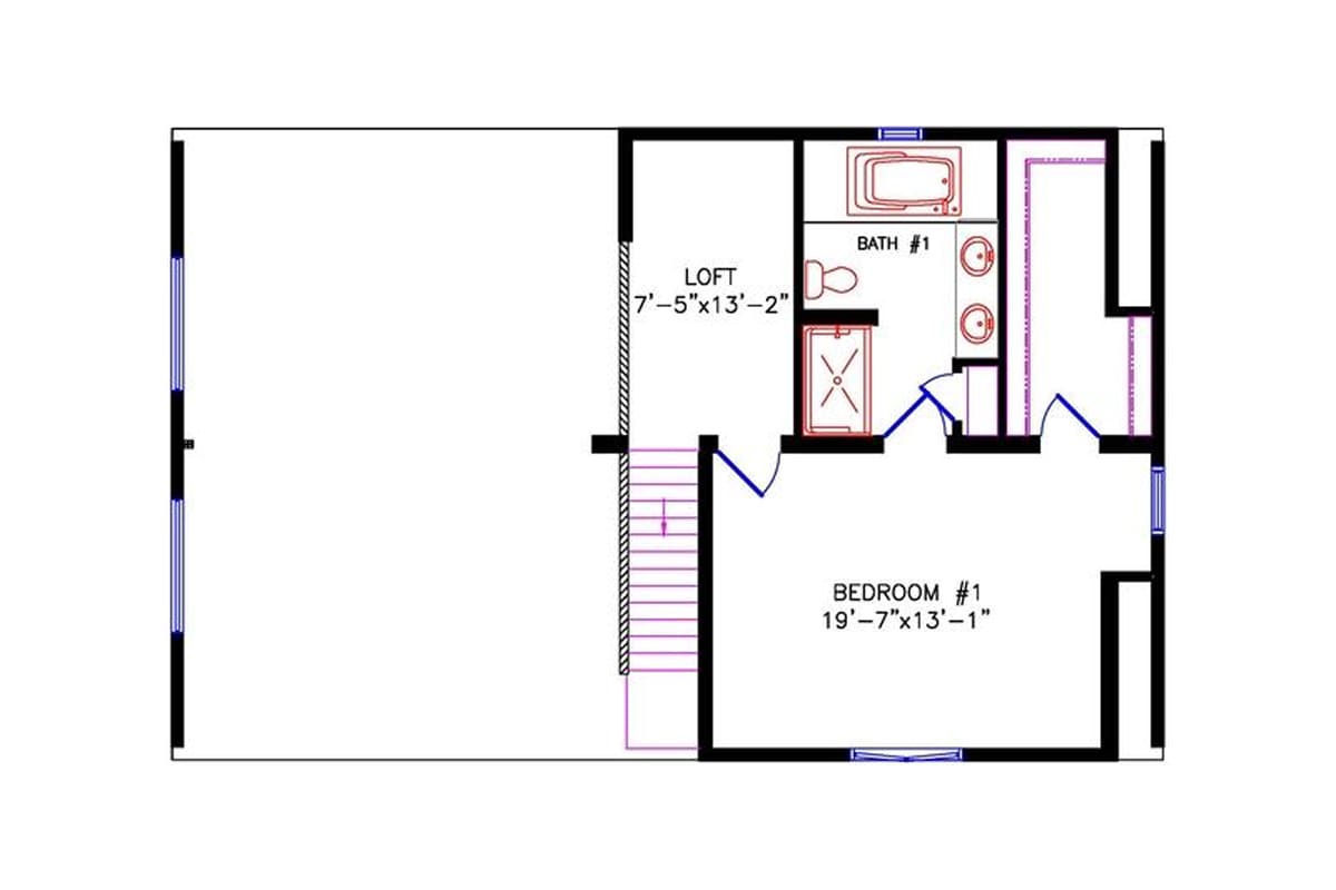 4721 Loft Chalet floor plan upper level