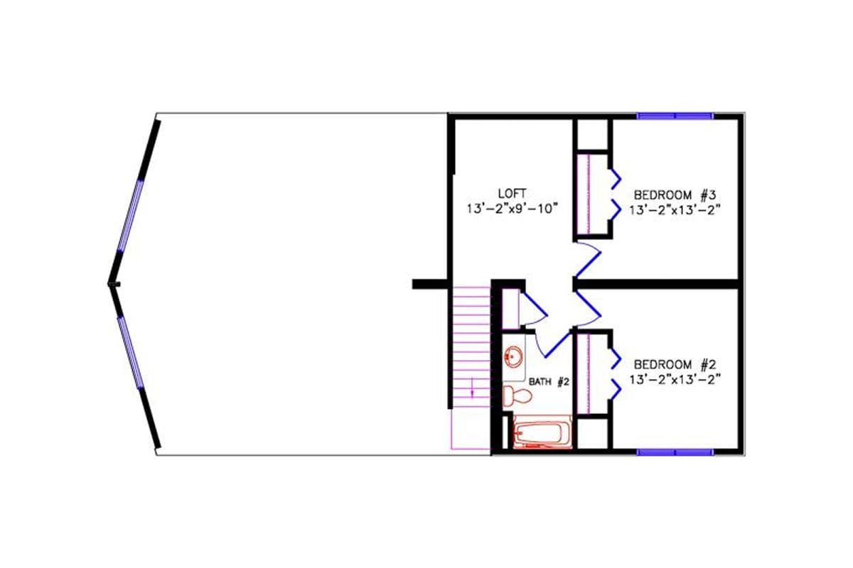 4725 Loft Chalet floor plan upper level