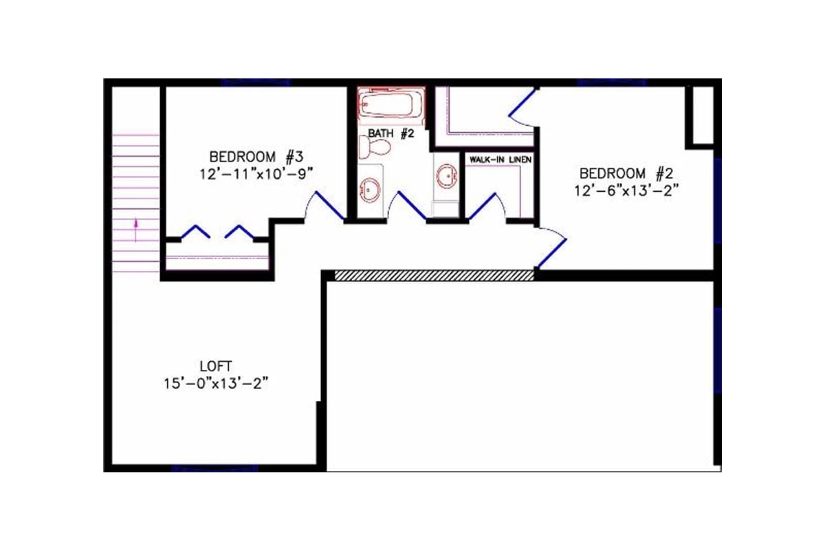 4735 Loft Chalet floor plan upper level